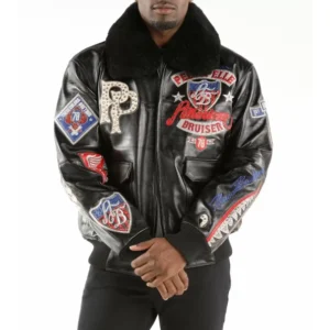American-Bruiser-Black-Pelle-Pelle-Leather-Jacket