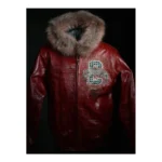 Pelle Pelle Chi-Town Red Fur Hood Jacket