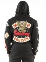 Pelle Pelle Black American Bruiser Black Wool Jacket
