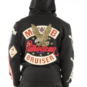 Pelle Pelle Black American Bruiser Black Wool Jacket