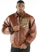 Pelle Pelle 40th Anniversary Brown Croc. Leather Jacket