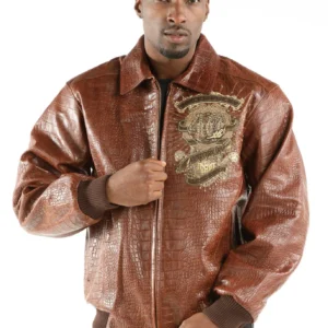 Pelle Pelle 40th Anniversary Brown Croc. Leather Jacket