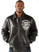 Pelle Pelle 40th Anniversary Black Croc Leather Jacket
