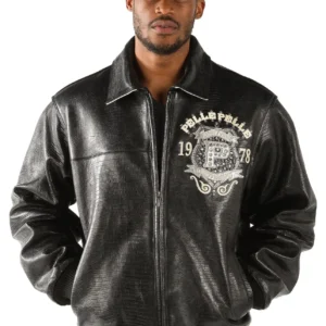 Pelle Pelle 40th Anniversary Black Croc Leather Jacket