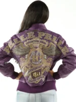 Pelle Pelle Women’s 40th Anniversary Purple Croc. Leather Jacket