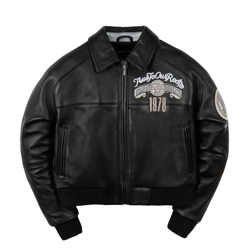 Pelle Pelle True To Our Roots Womens Crop Black Jacket (6)