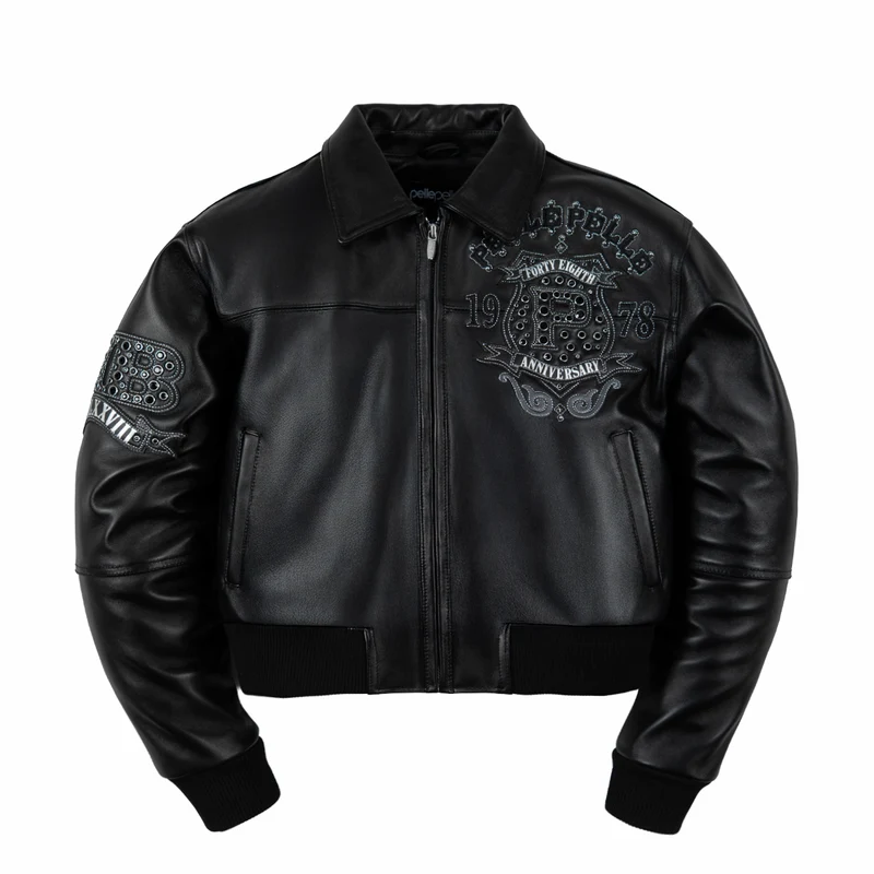 Pelle Pelle Unrivaled Anniversary Women’s Crop Black-Jacket (2)